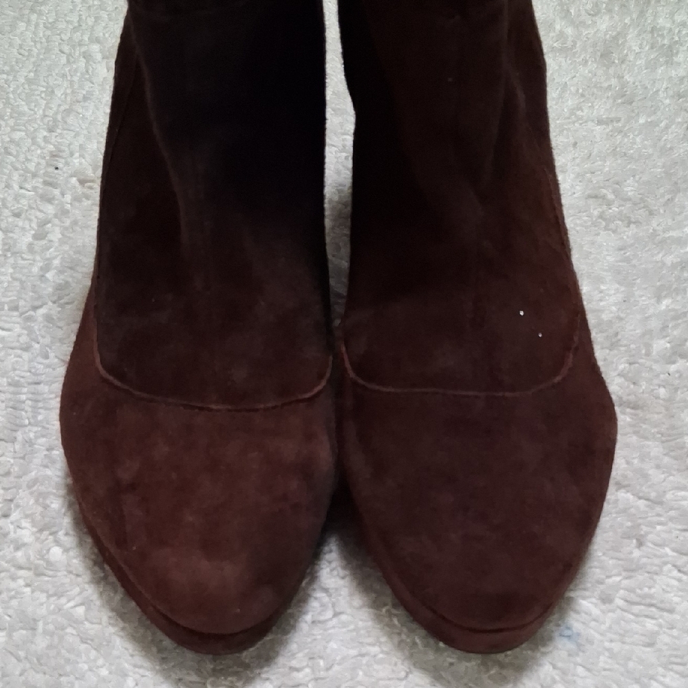 Indigo Dark Brown Heeled Boots - Picture 5 of 8